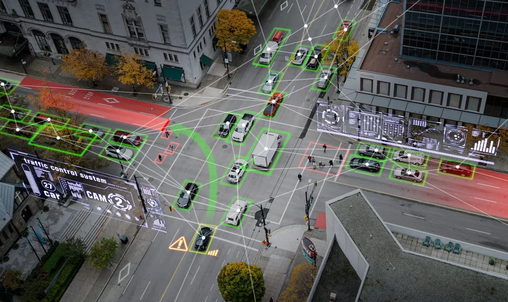 Example of smart city object detection and annotation