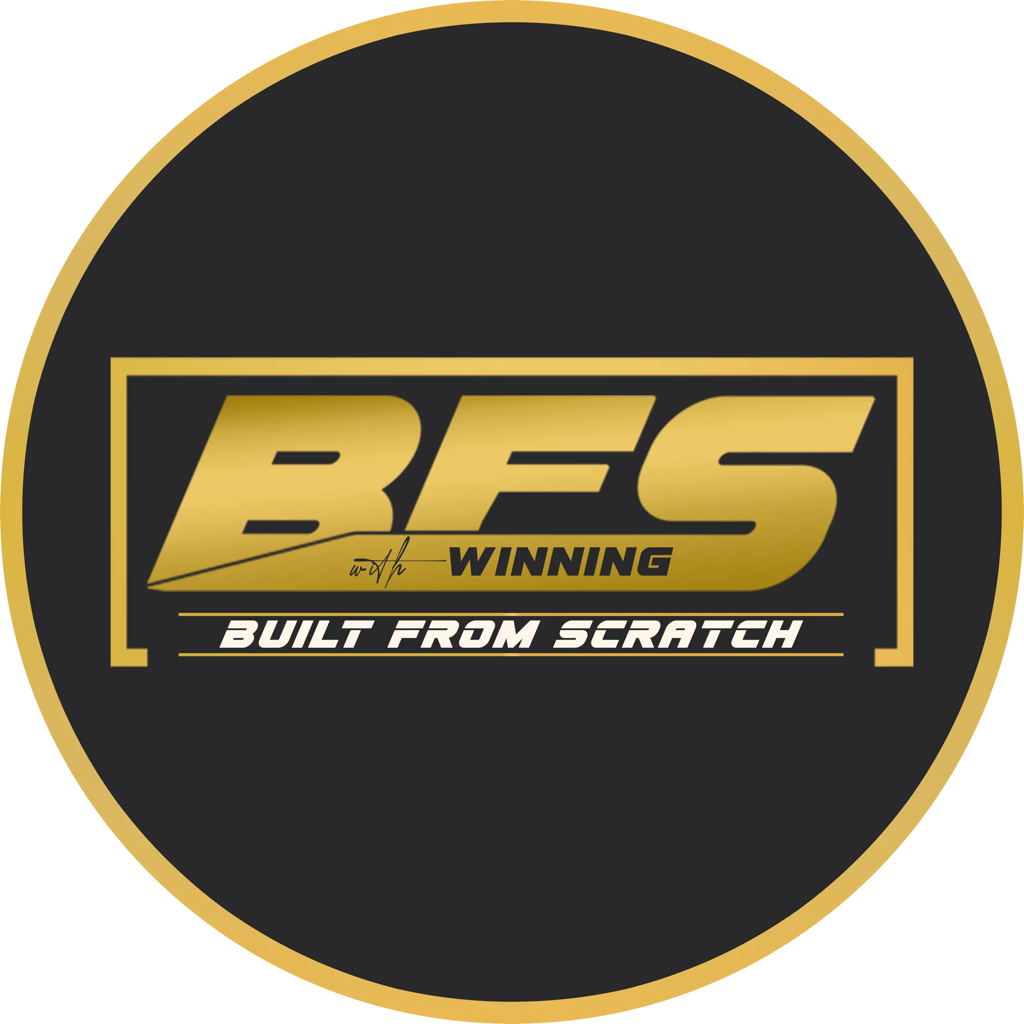 BFS Built From Scratch badge logo design