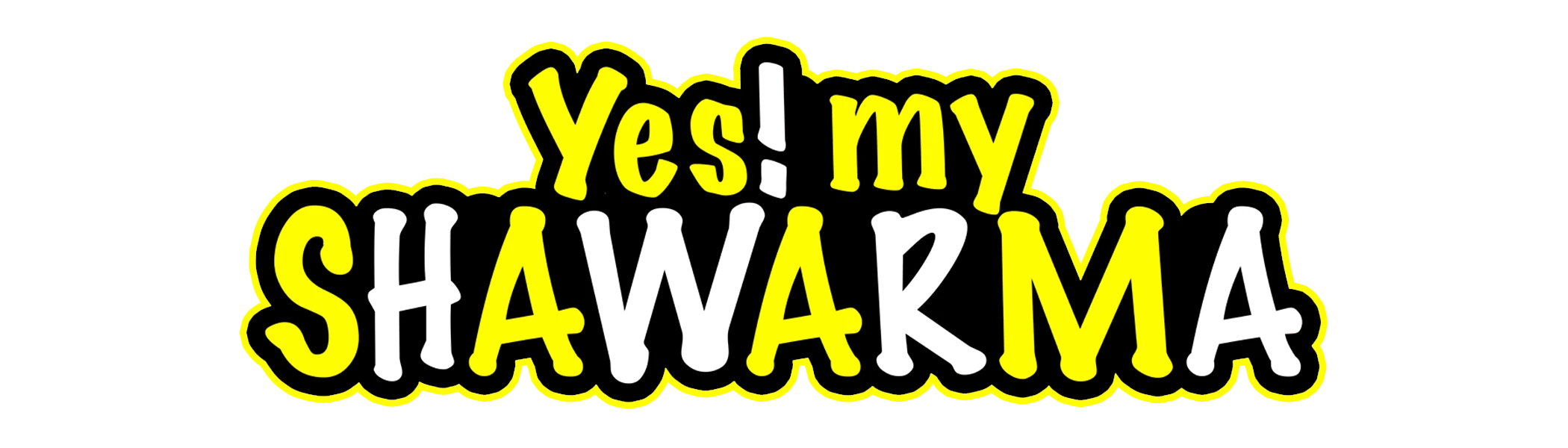 Yes My Shawarma wordmark logo design