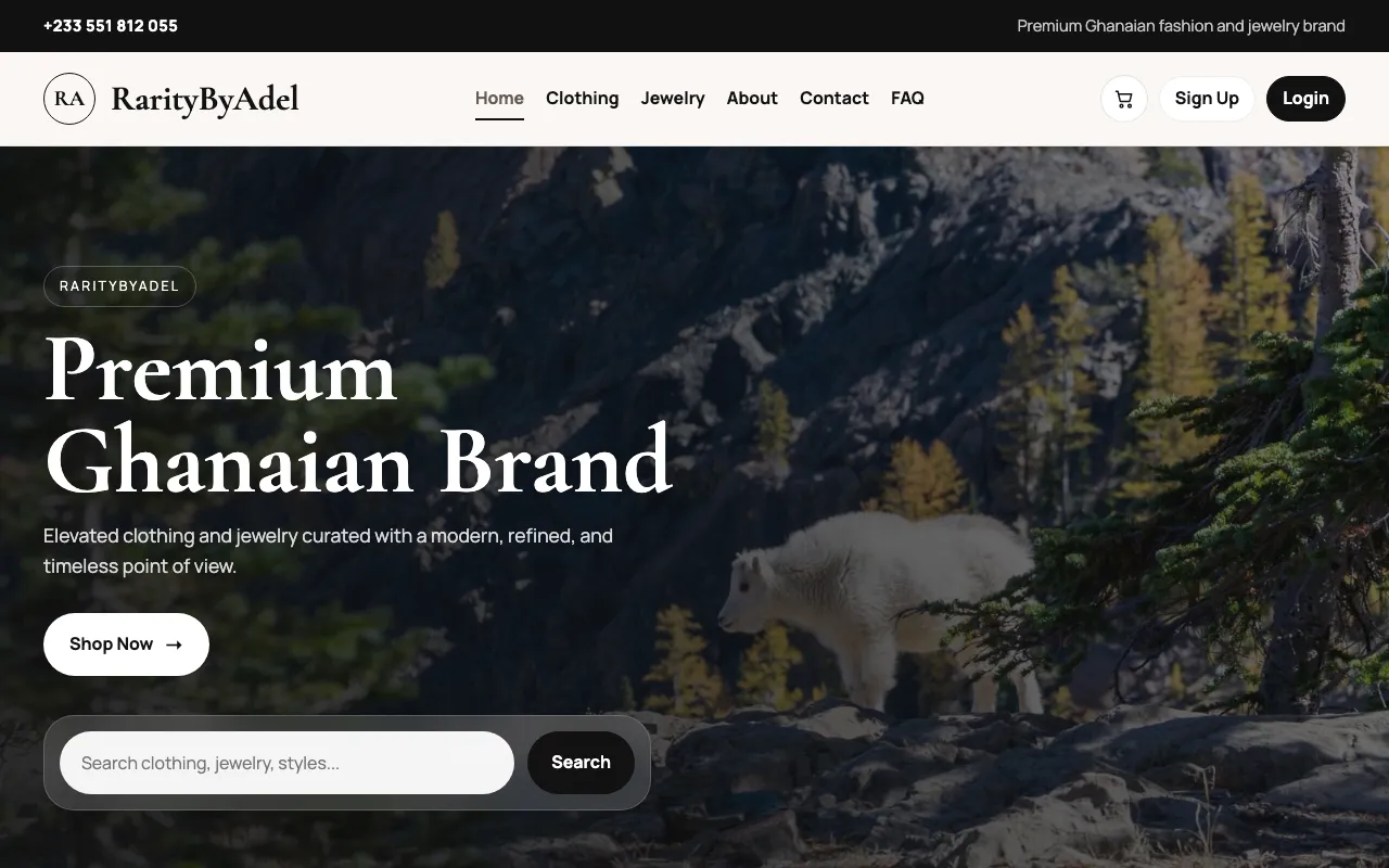 RarityByAdel website preview